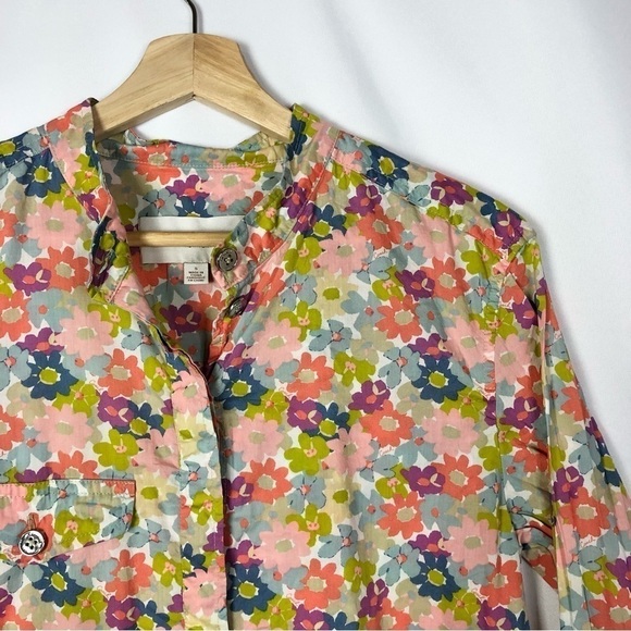 Coach Hadley Multi Color Floral Long Sleeve Tunic S - Picture 3 of 3